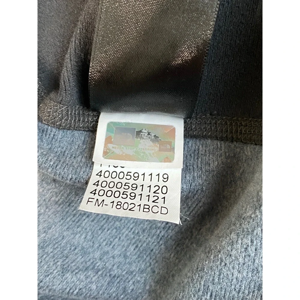 The North Face Mens XL Gray Lime Green 1/4 Zip Fleece Pullover 1/4 zip